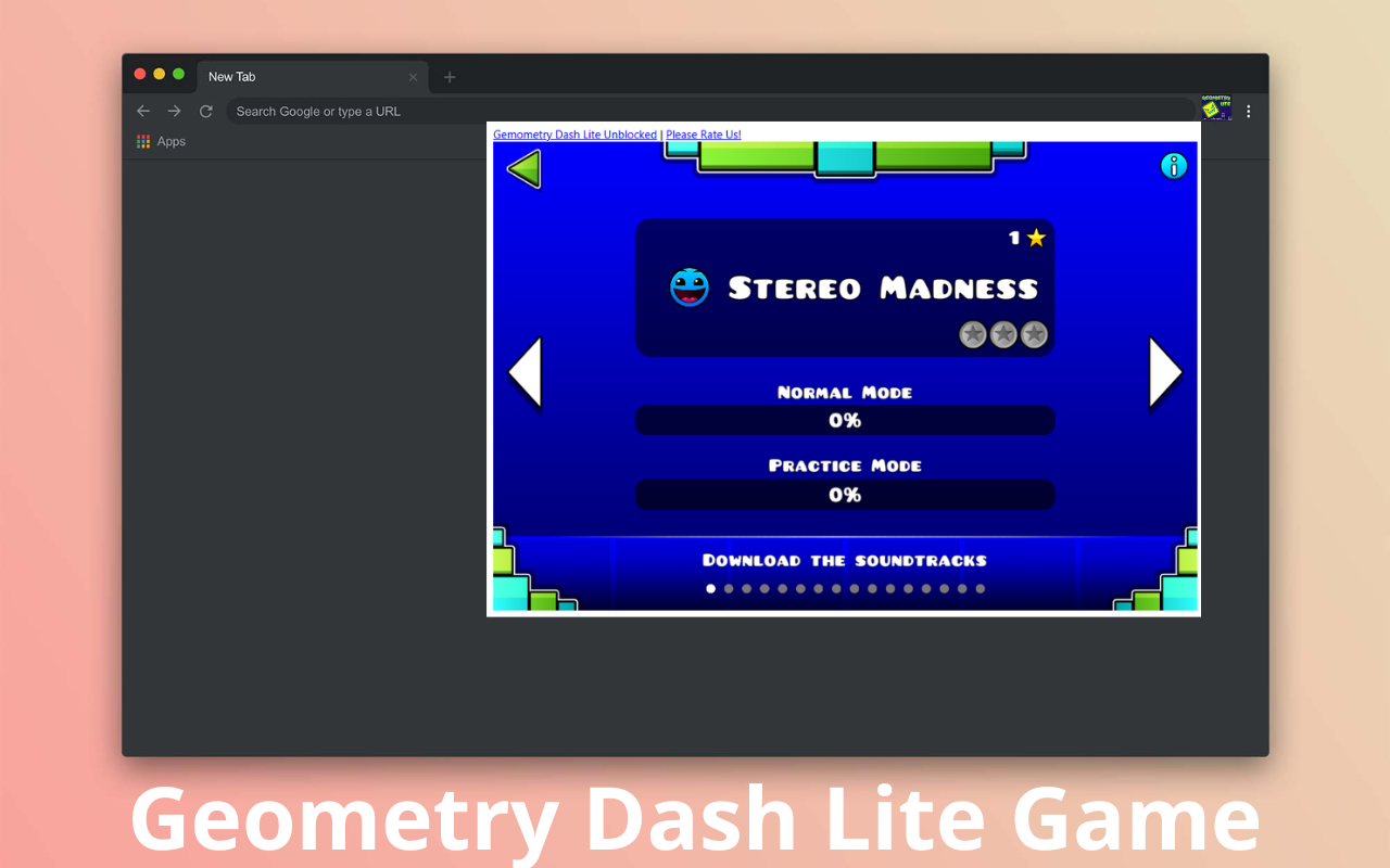 Geometry Dash Lite Game chrome谷歌浏览器插件_扩展第2张截图