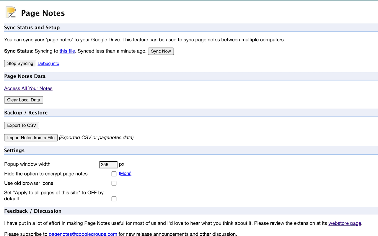 Page Notes chrome谷歌浏览器插件_扩展第5张截图