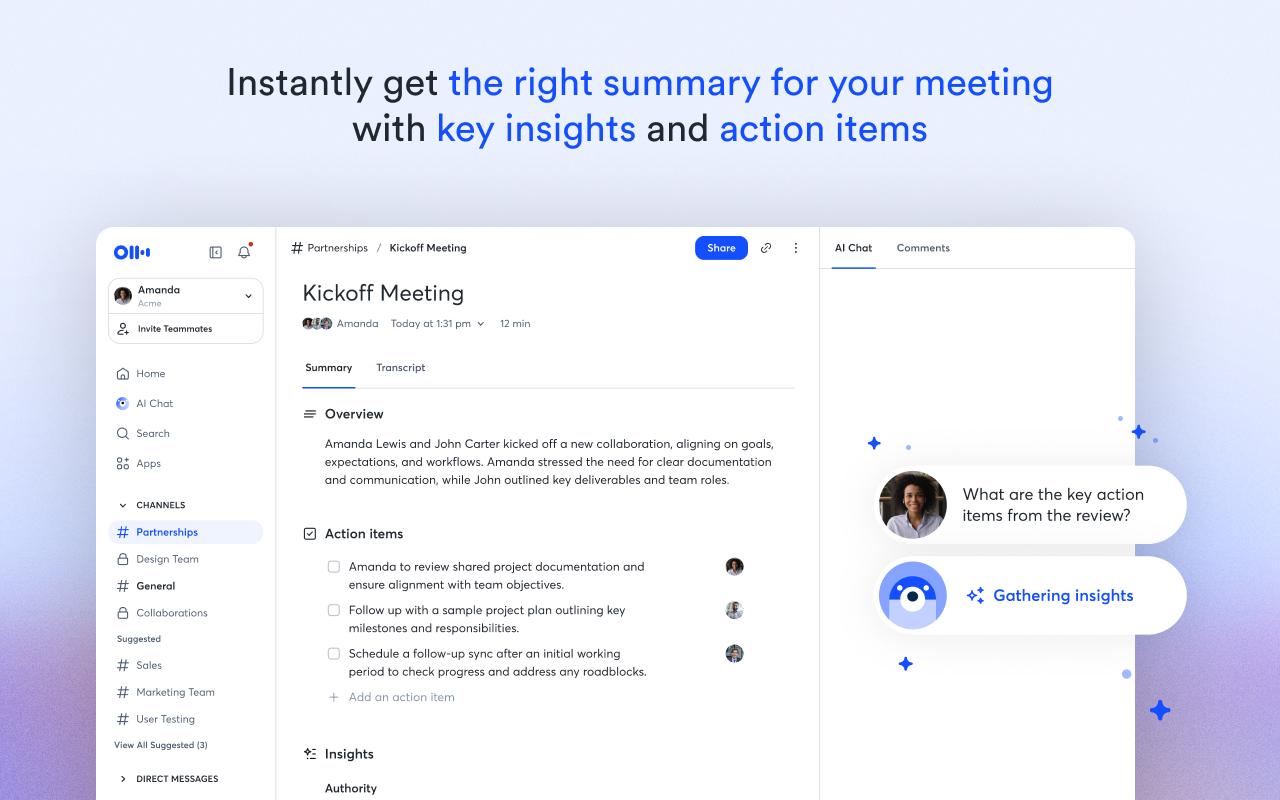 Otter.ai: Record & Transcribe Meetings - Google Meet & Web Audio chrome谷歌浏览器插件_扩展第3张截图