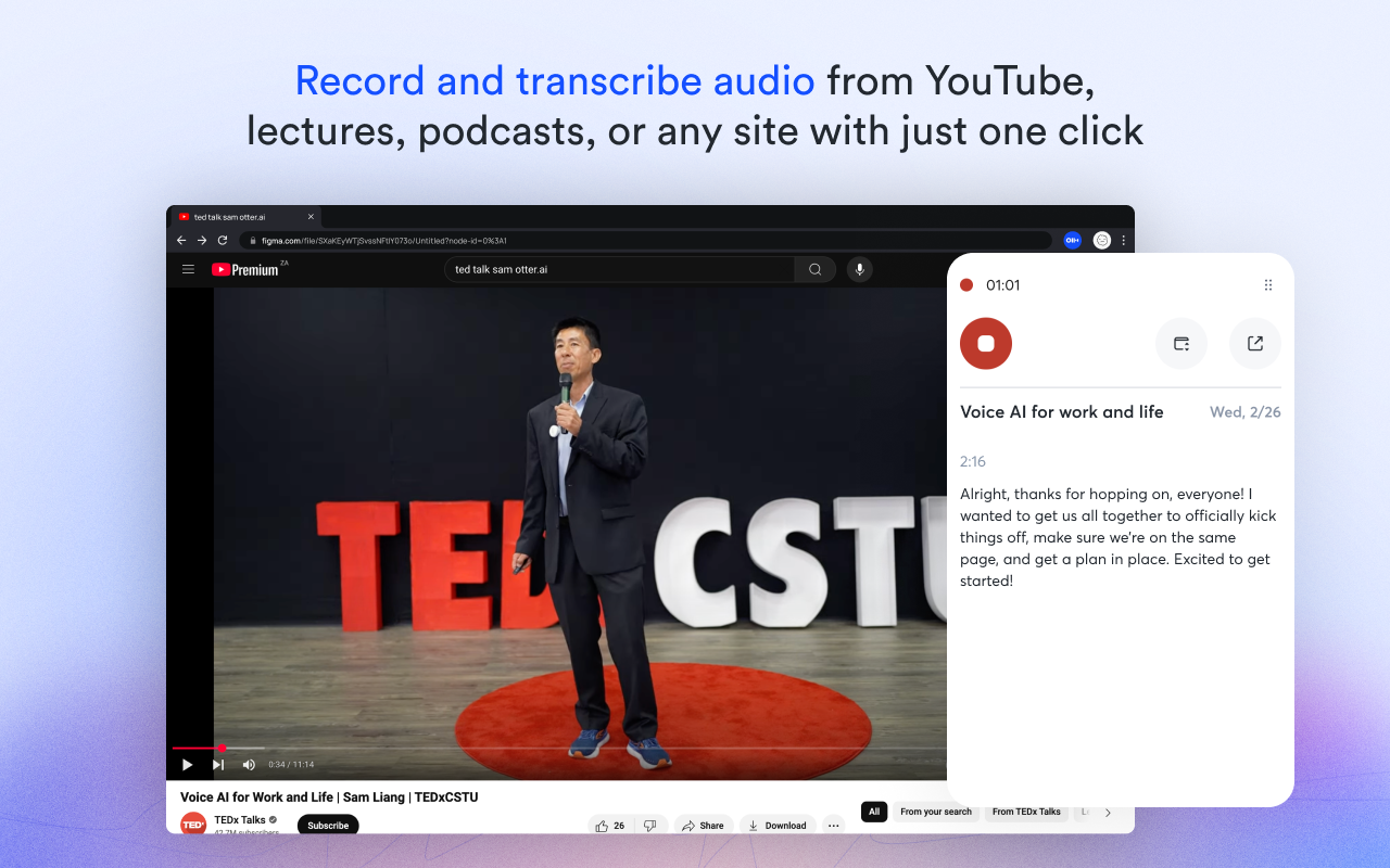 Otter.ai: Record & Transcribe Meetings - Google Meet & Web Audio chrome谷歌浏览器插件_扩展第5张截图