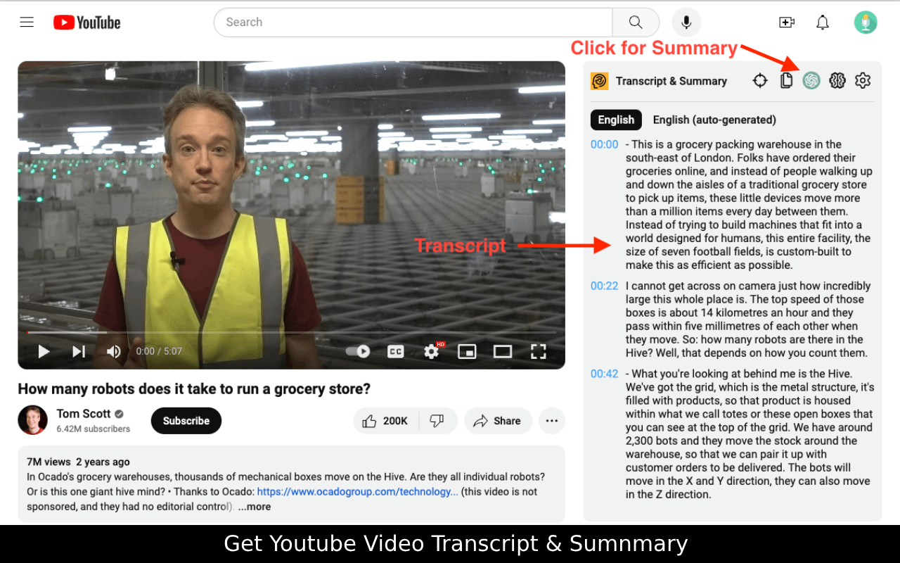 Youtube Summary With AI chrome谷歌浏览器插件_扩展第2张截图