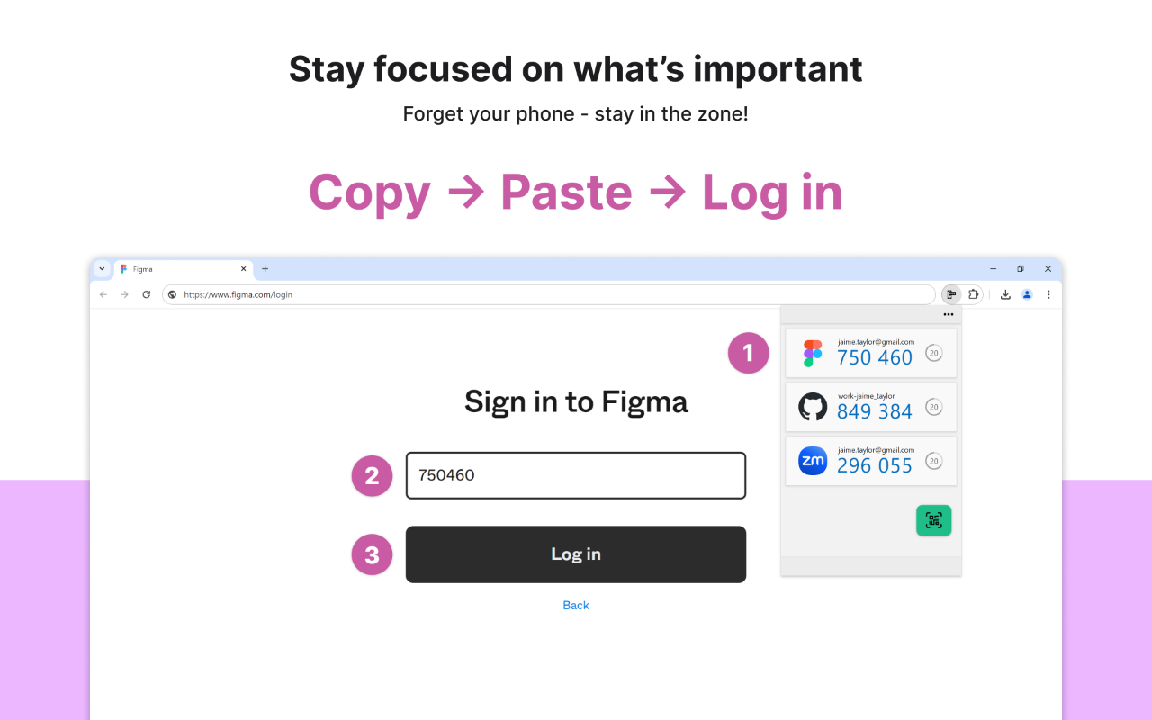 Web2FA - Authenticator chrome谷歌浏览器插件_扩展第1张截图
