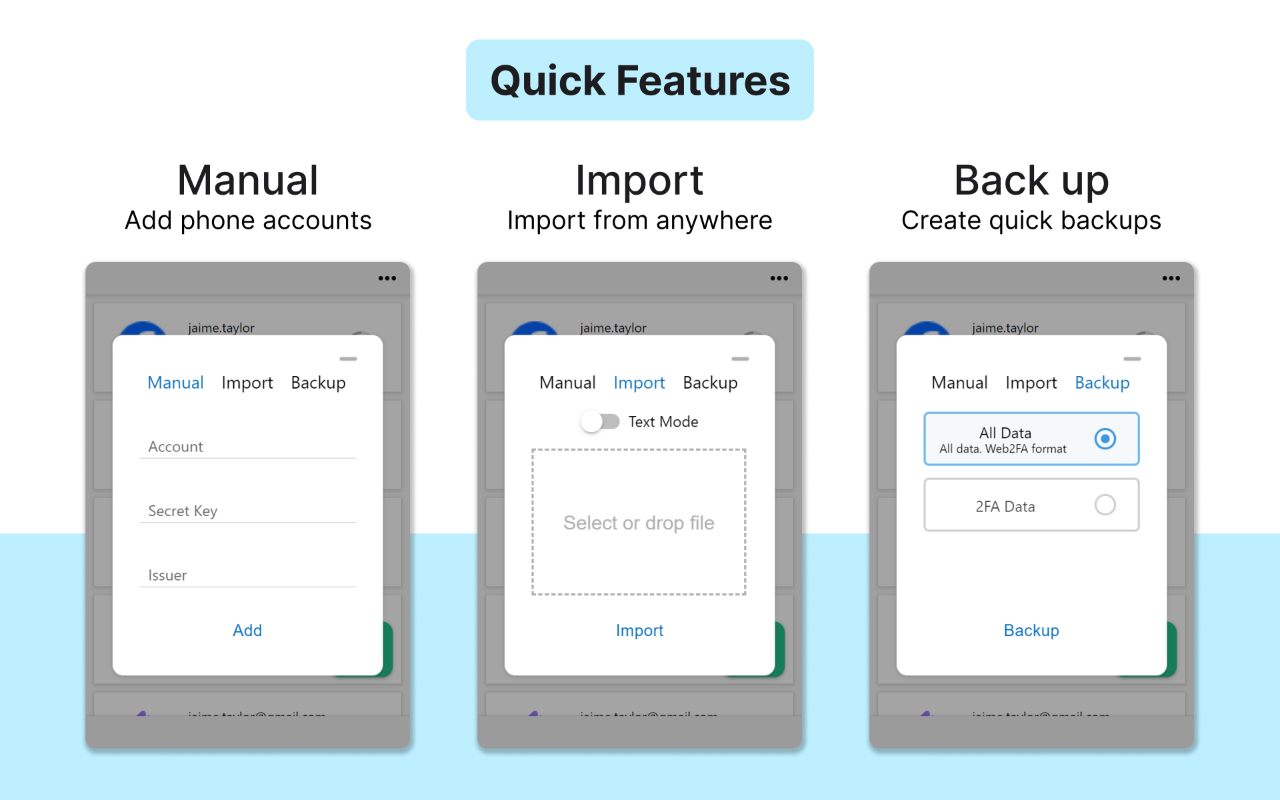 Web2FA - Authenticator chrome谷歌浏览器插件_扩展第5张截图