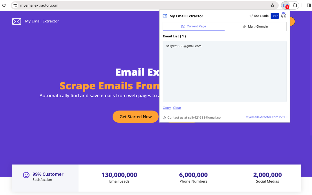 电子邮件提取器：从网站抓取电子邮件 chrome谷歌浏览器插件_扩展第2张截图