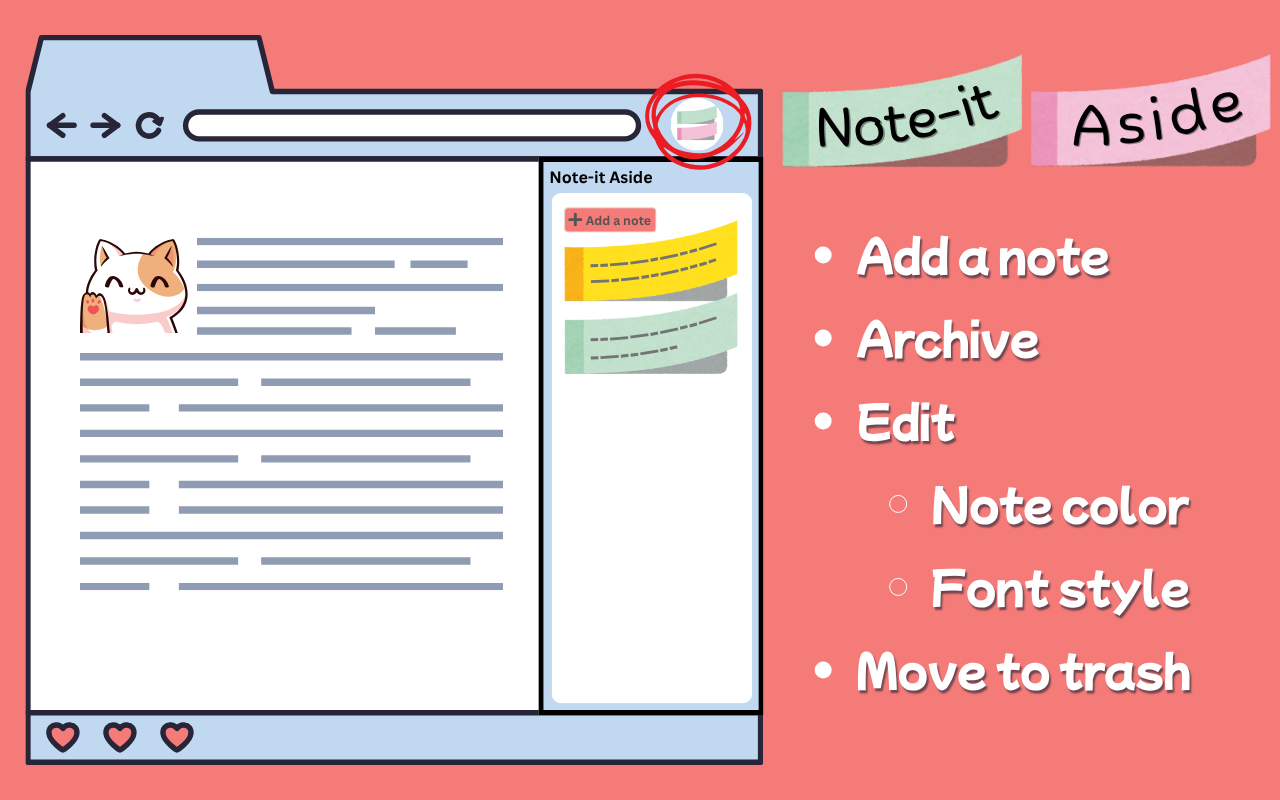 Note-it Aside: 销售和客户支持文本片段 chrome谷歌浏览器插件_扩展第4张截图