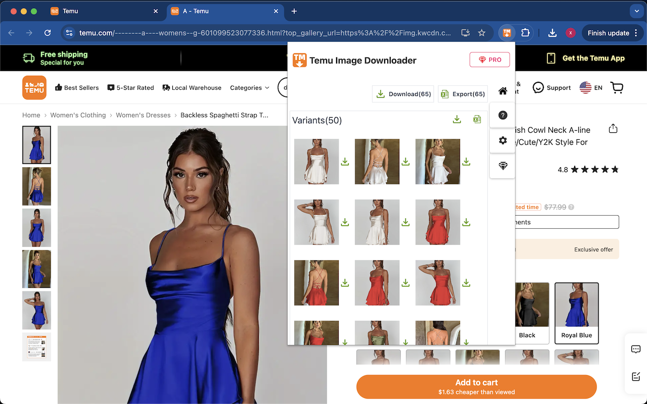 Temu 图片下载器 chrome谷歌浏览器插件_扩展第3张截图