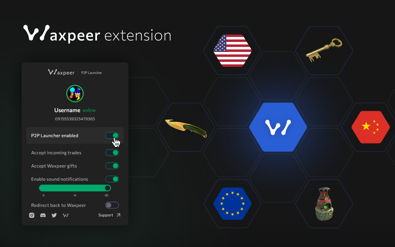 Waxpeer Extension chrome谷歌浏览器插件_扩展第2张截图
