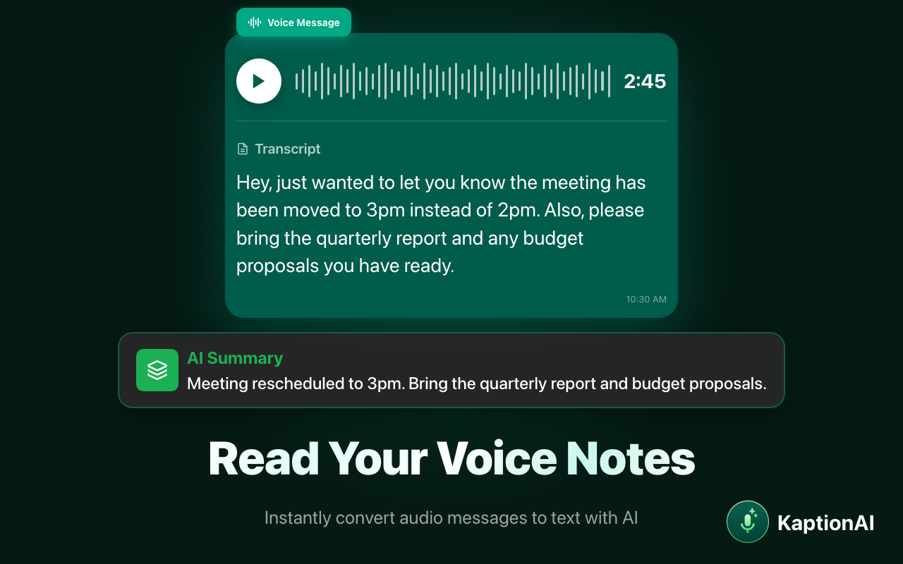 WhatsApp Web 中使用 ChatGPT 将音频转文字 chrome谷歌浏览器插件_扩展第5张截图