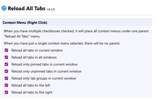 Reload All Tabs chrome谷歌浏览器插件_扩展第4张截图