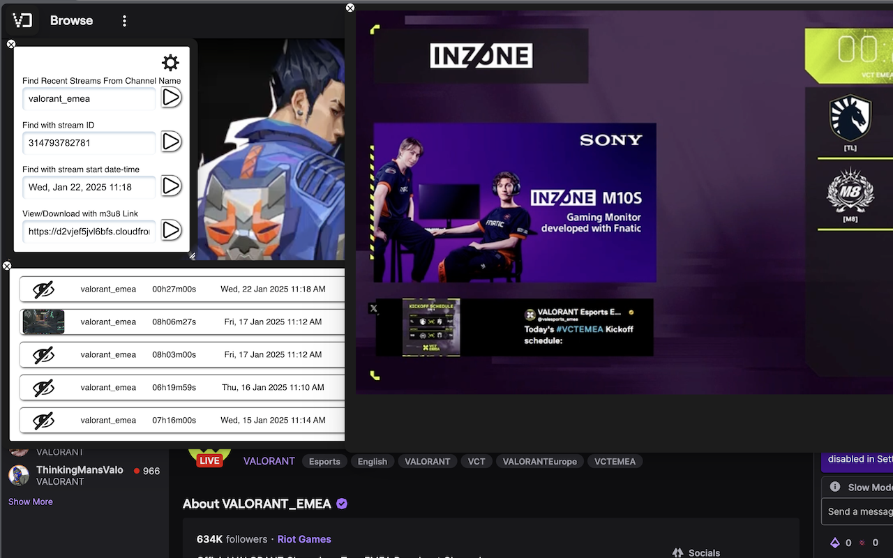 Twitch VOD Downloader chrome谷歌浏览器插件_扩展第1张截图