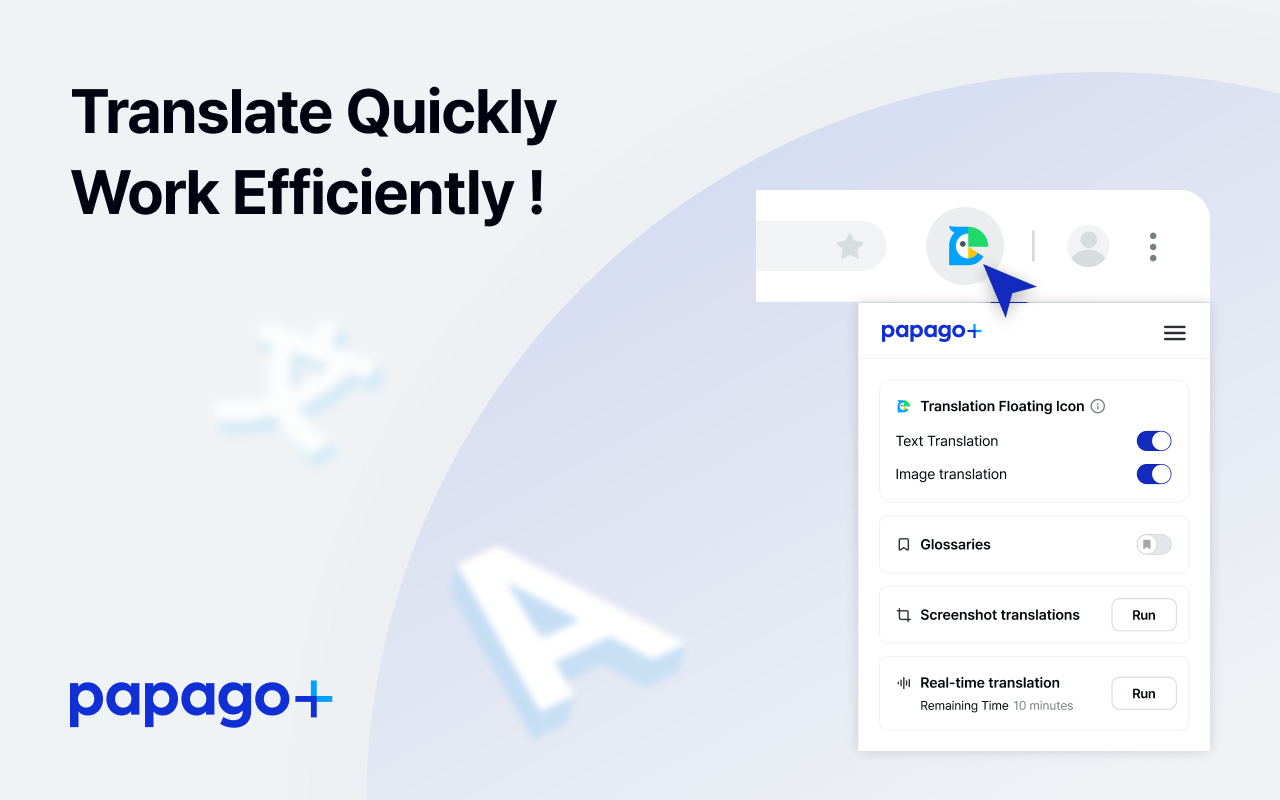 Papago Plus chrome谷歌浏览器插件_扩展第1张截图