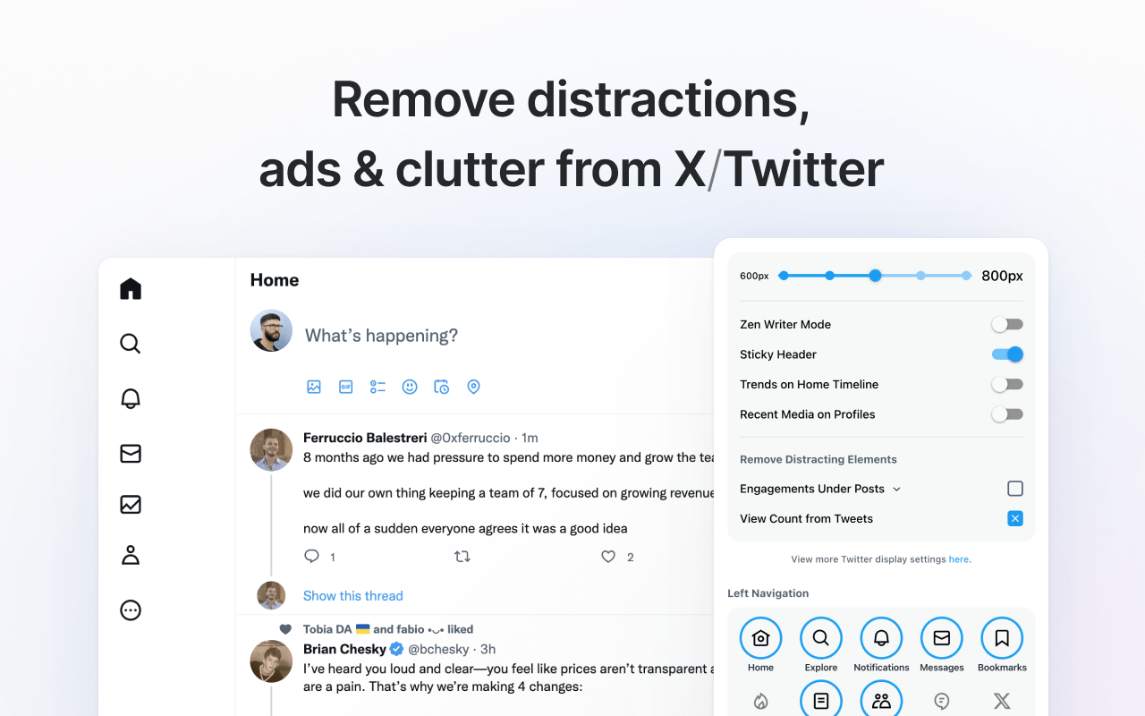 Minimal Theme for Twitter / X chrome谷歌浏览器插件_扩展第2张截图