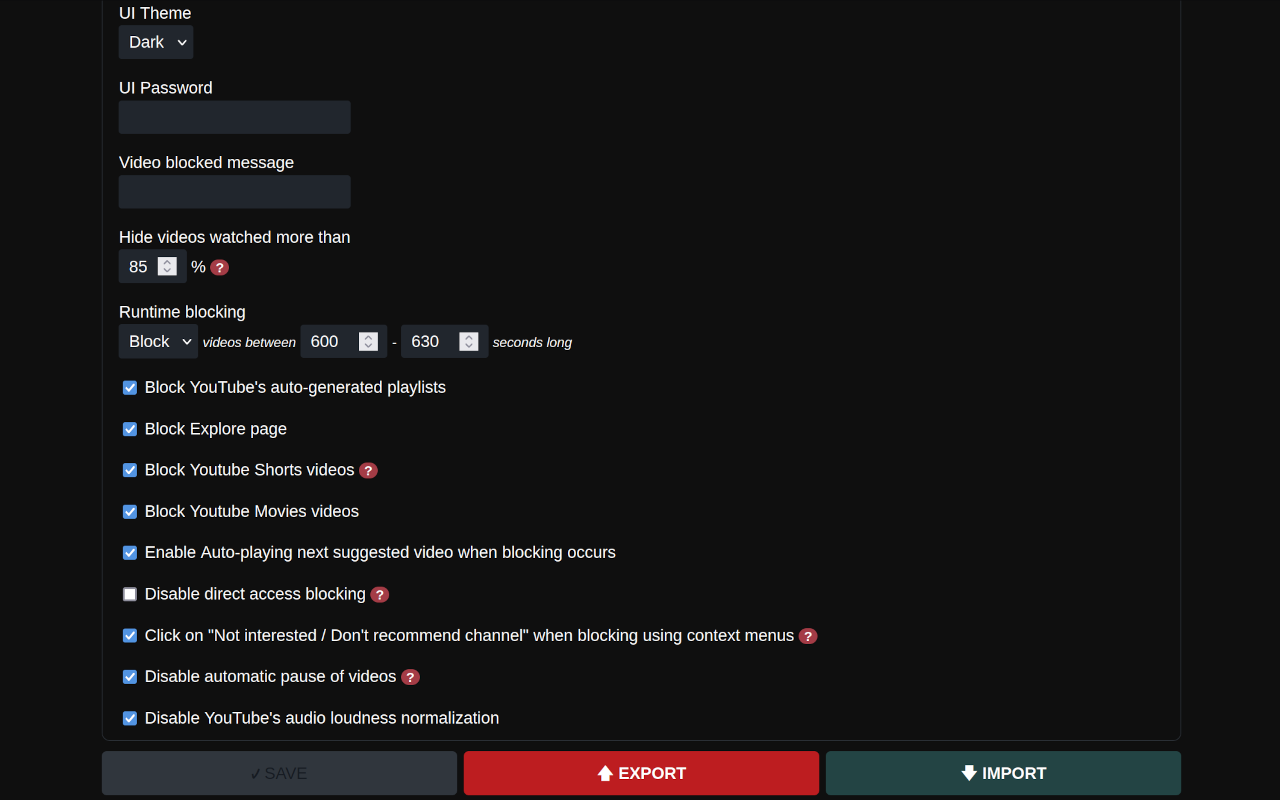 BlockTube chrome谷歌浏览器插件_扩展第2张截图