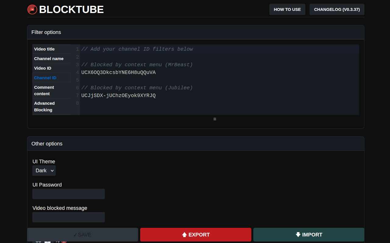BlockTube chrome谷歌浏览器插件_扩展第3张截图
