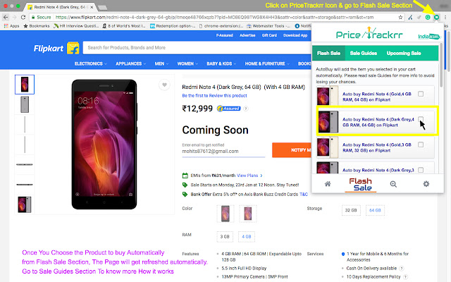 价格跟踪器 2.0 - 价格图表和自动购买 chrome谷歌浏览器插件_扩展第2张截图