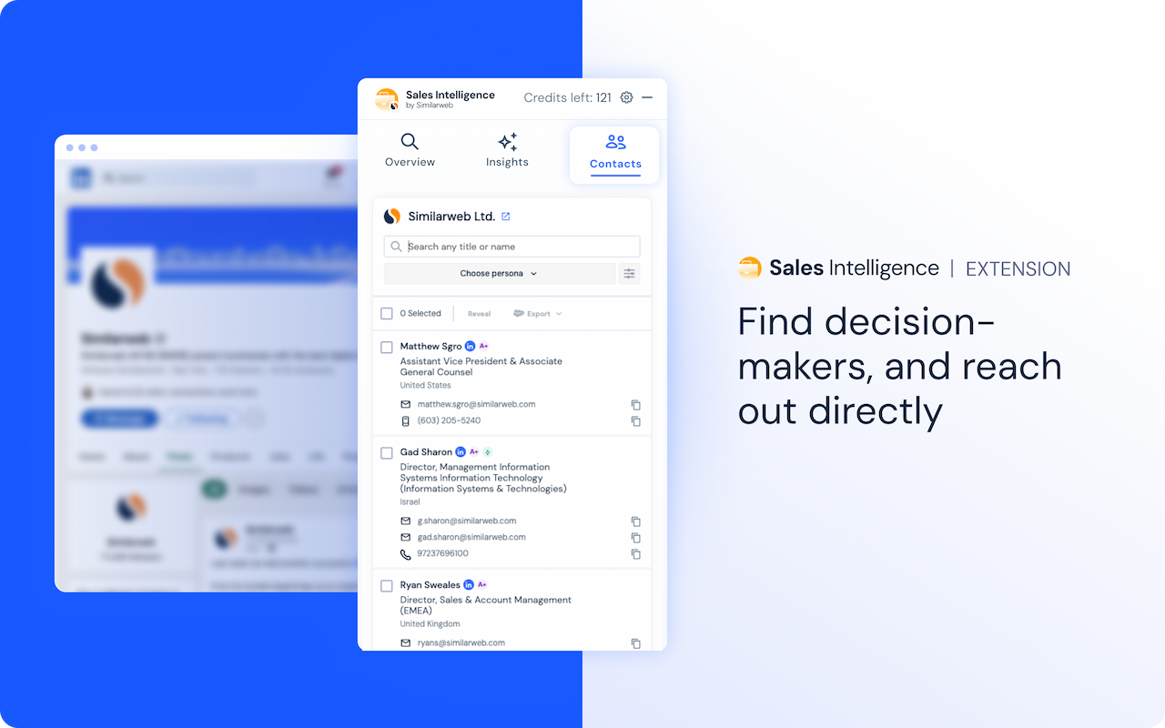 Similarweb Sales Extension - Company & Contact Database chrome谷歌浏览器插件_扩展第1张截图