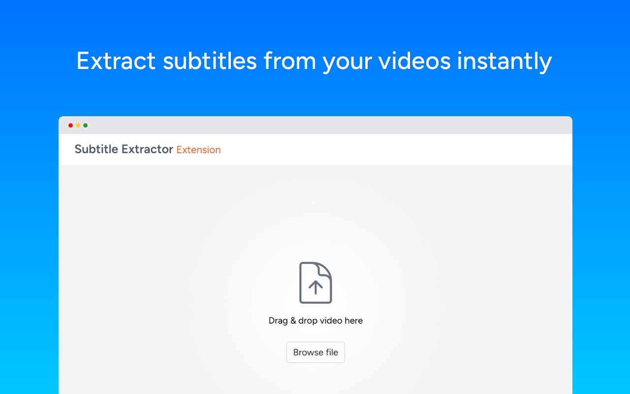 Subtitle Extractor chrome谷歌浏览器插件_扩展第1张截图
