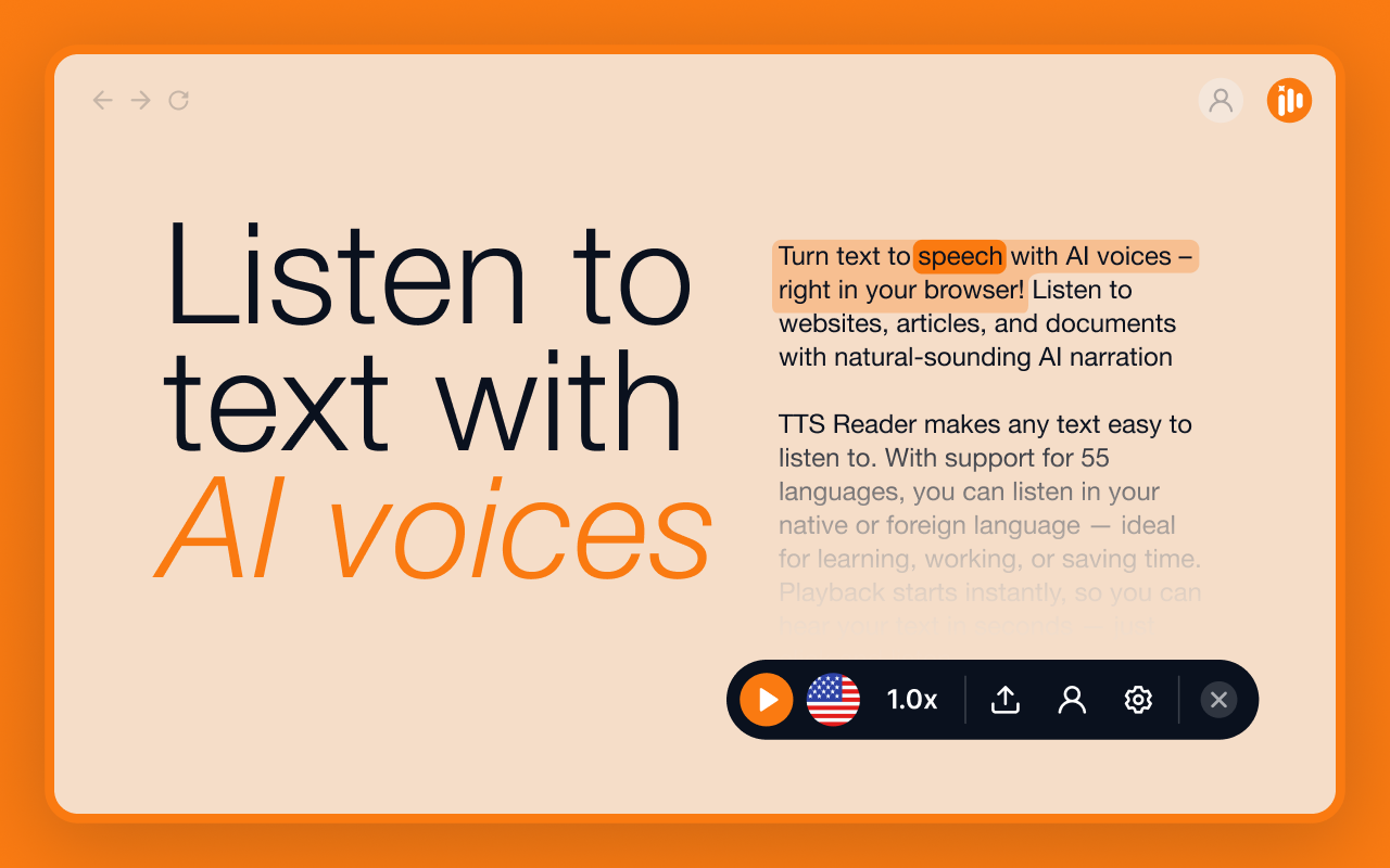 文本朗读器 – Text to Speech chrome谷歌浏览器插件_扩展第1张截图