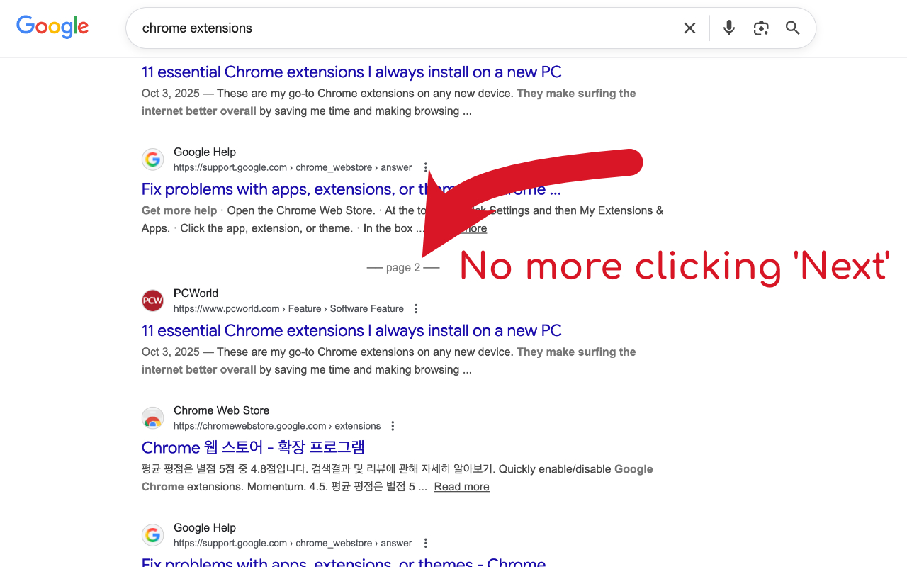 nextpage - Seamless Auto-Pagination chrome谷歌浏览器插件_扩展第1张截图