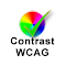 WCAG Color contrast checker LOGO 图标