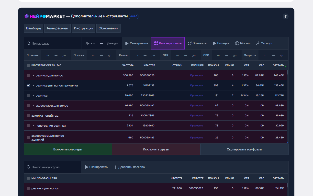 Нейромаркет - Реклама на Wildberries chrome谷歌浏览器插件_扩展第3张截图