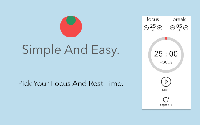 番茄钟 chrome谷歌浏览器插件_扩展第2张截图