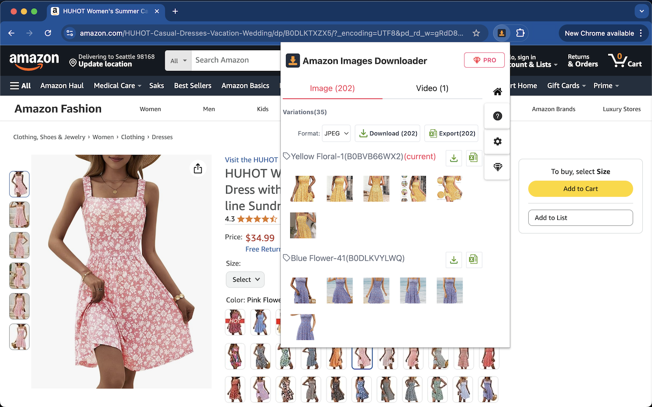 亚马逊图片和视频下载器 - 批量工具 chrome谷歌浏览器插件_扩展第3张截图