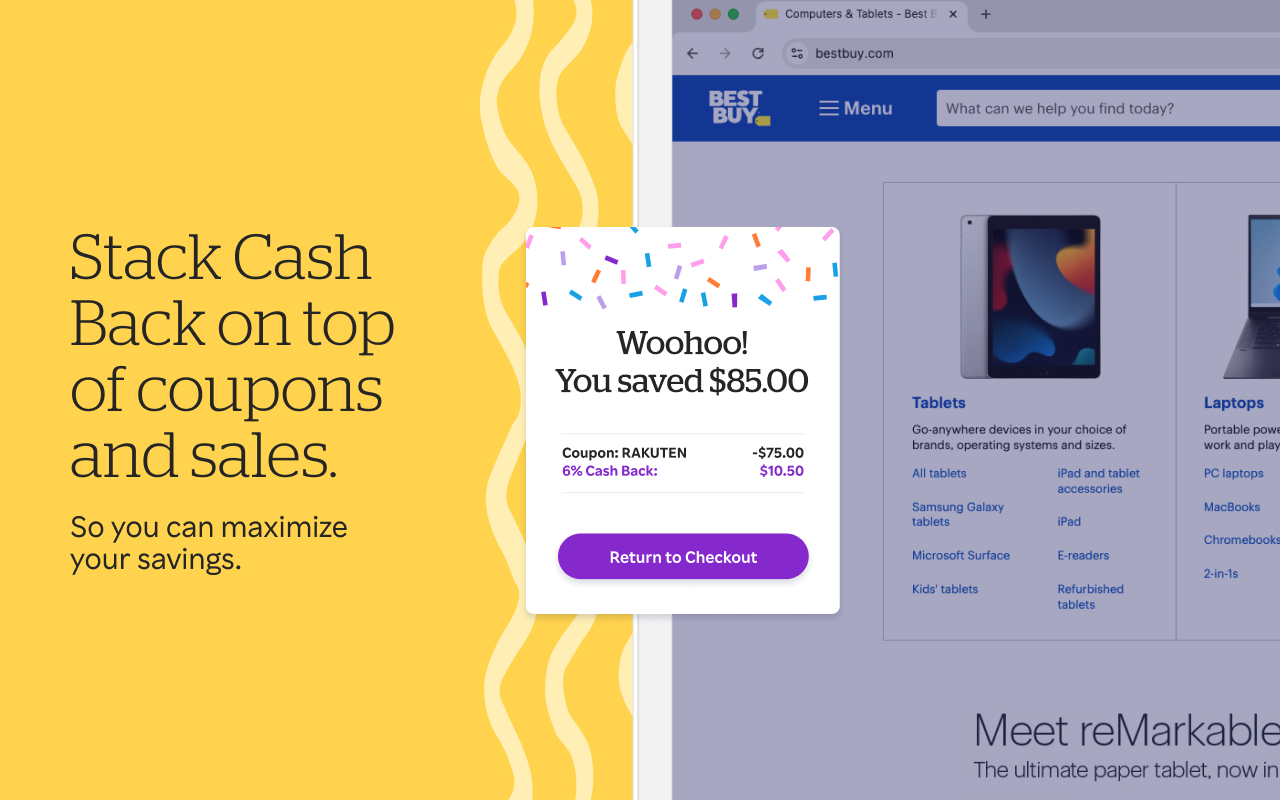 Rakuten: Get Cash Back For Shopping chrome谷歌浏览器插件_扩展第3张截图