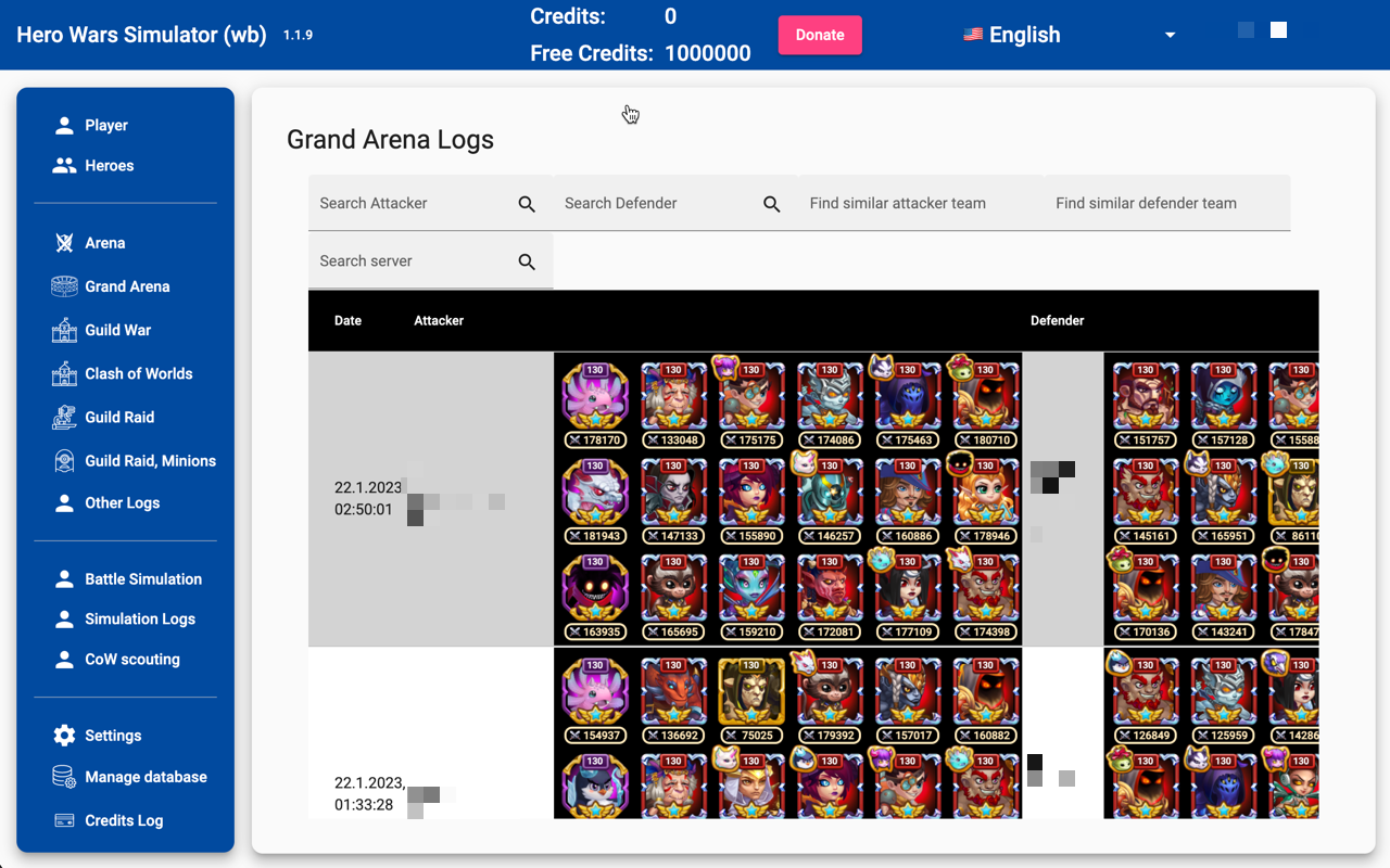 Hero Wars Simulator chrome谷歌浏览器插件_扩展第3张截图