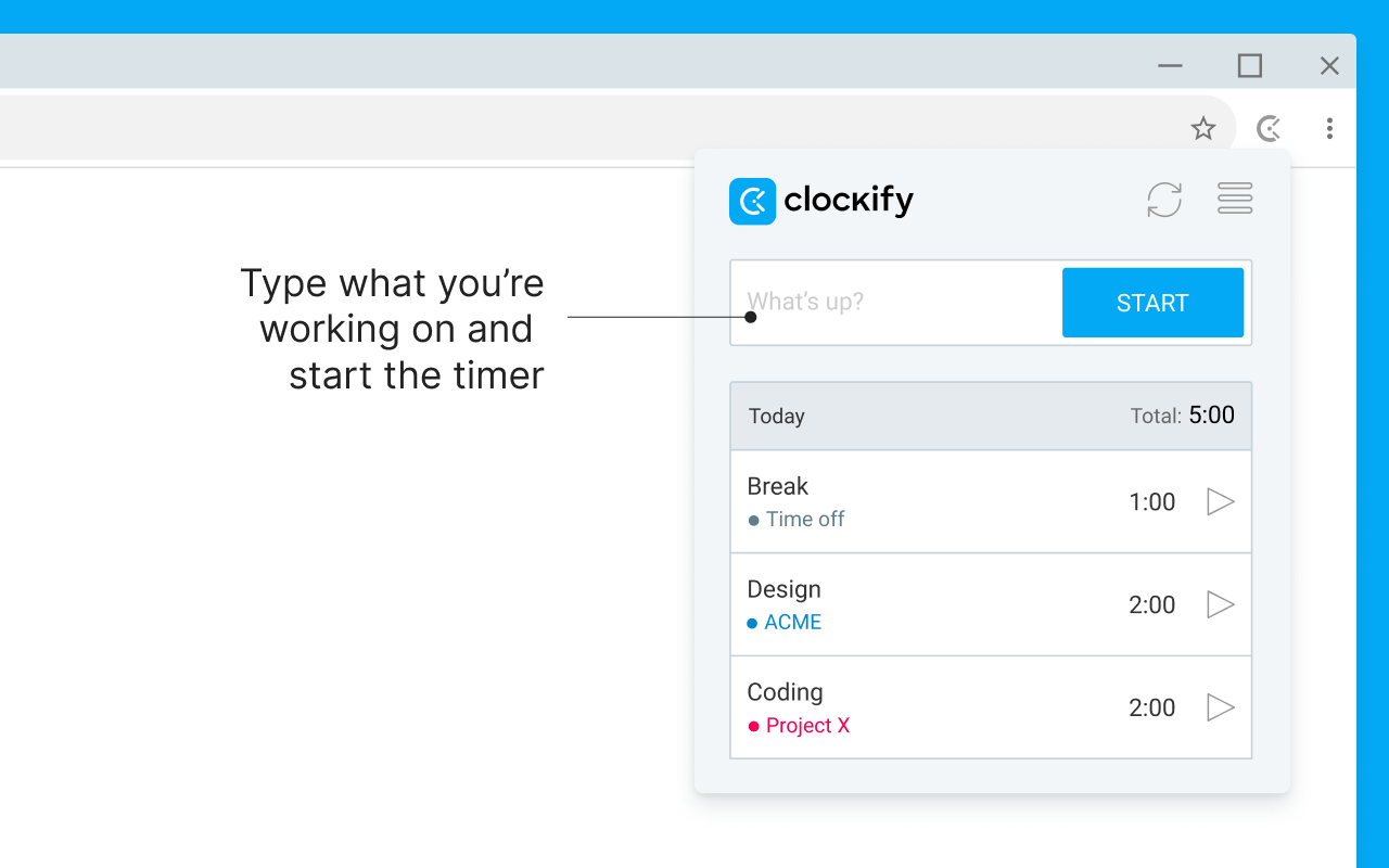 Clockify Time Tracker chrome谷歌浏览器插件_扩展第1张截图