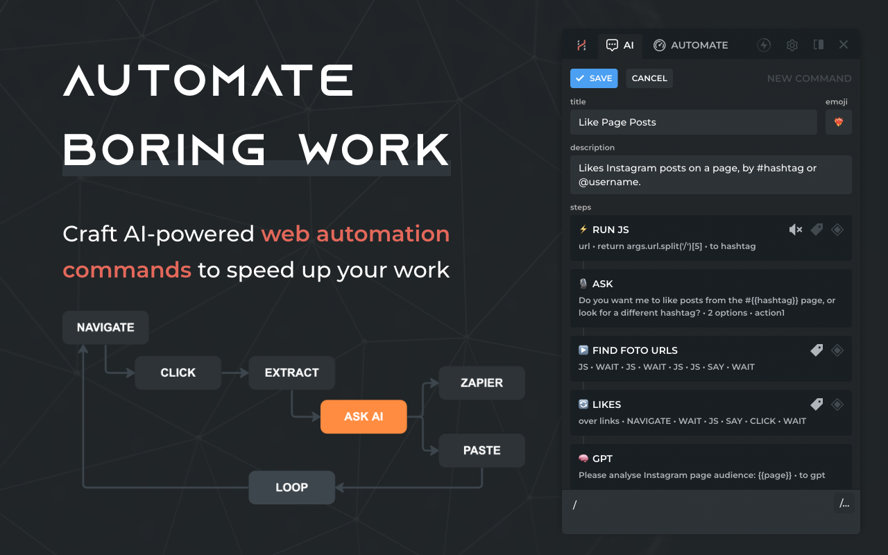 HARPA AI | ChatGPT, Claude, Gemini, DeepSeek & Perplexity 自动化代理 chrome谷歌浏览器插件_扩展第1张截图
