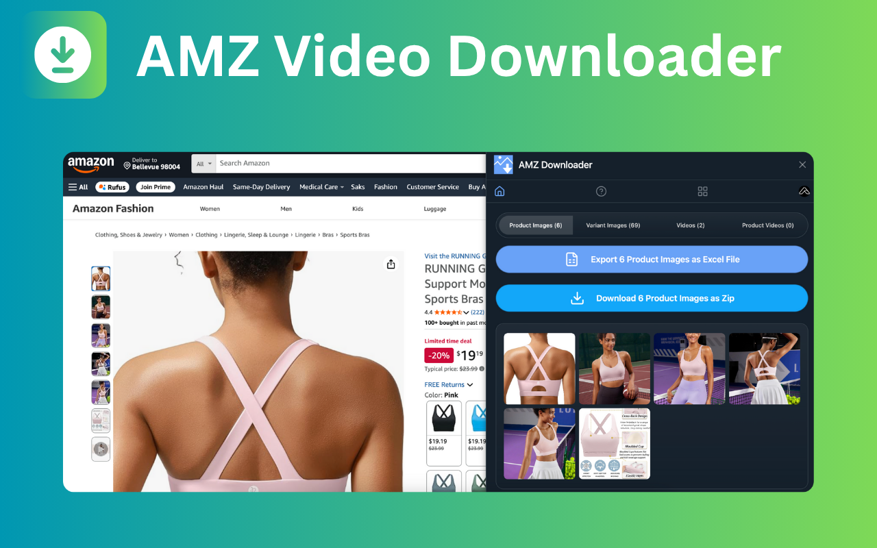 AMZ Videos Downloader - Amazon product image & video downloader chrome谷歌浏览器插件_扩展第5张截图