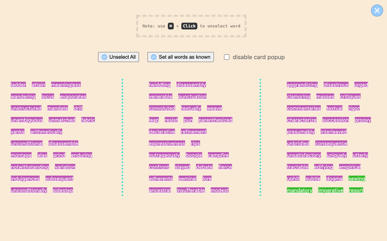 Word Hunter chrome谷歌浏览器插件_扩展第1张截图