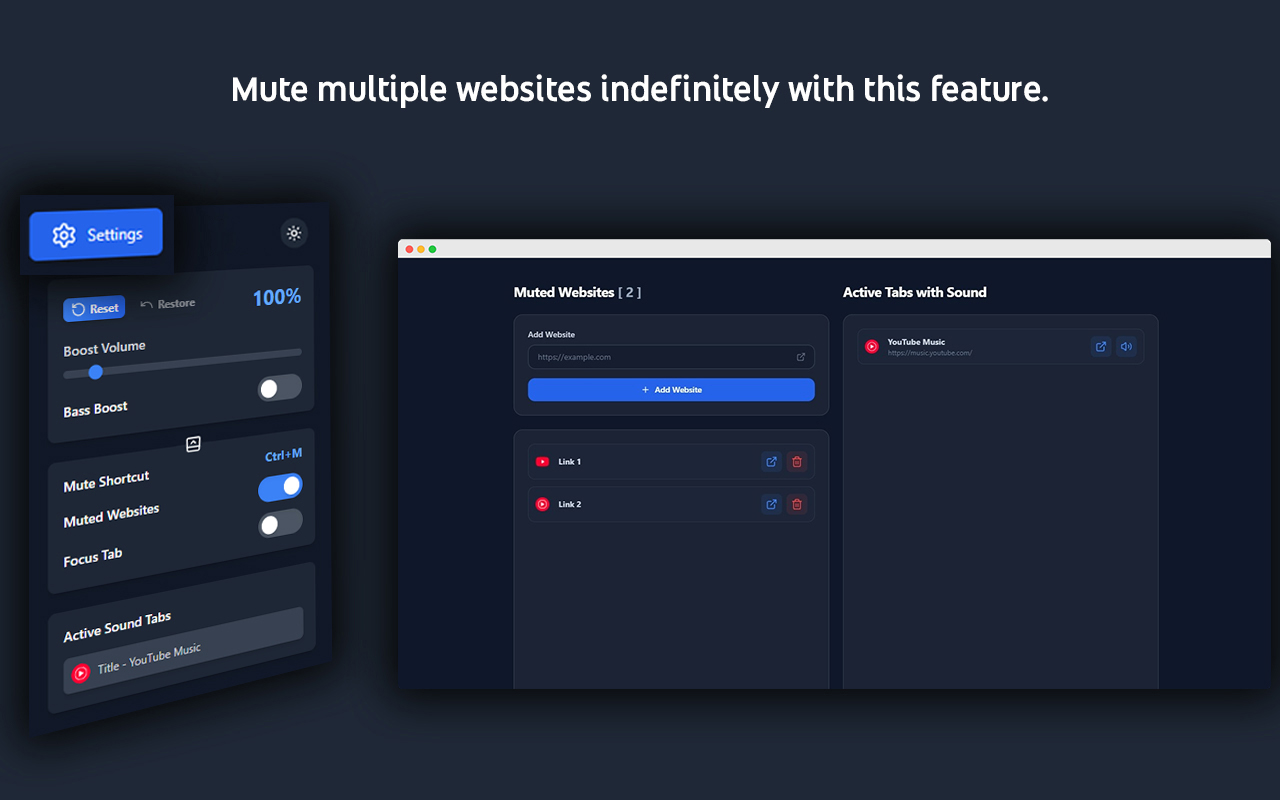 Sound Boost Hub - 音效增强中心 chrome谷歌浏览器插件_扩展第1张截图