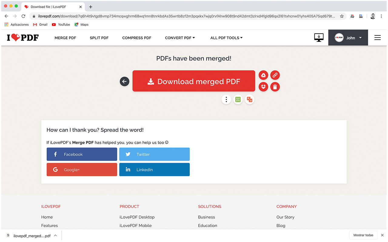 Online PDF tools | ilovepdf.com chrome谷歌浏览器插件_扩展第3张截图