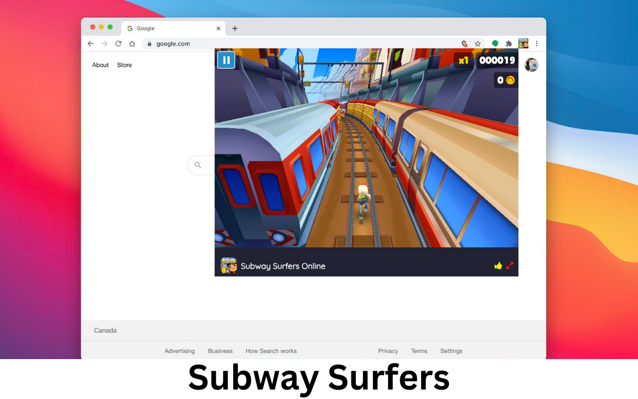 Subway Surfers Game chrome谷歌浏览器插件_扩展第1张截图