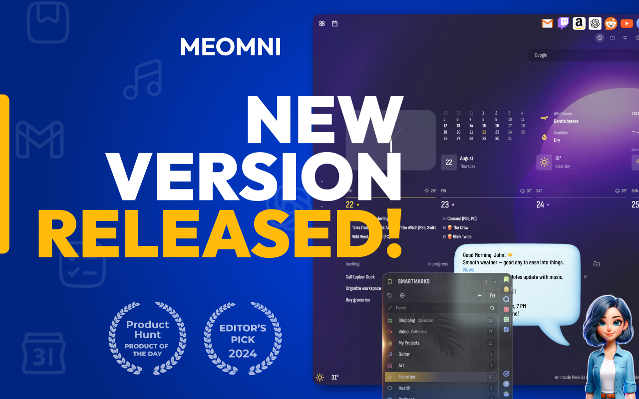 Sidebar: ChatGPT, 书签, GPT-4o | Meomni chrome谷歌浏览器插件_扩展第2张截图