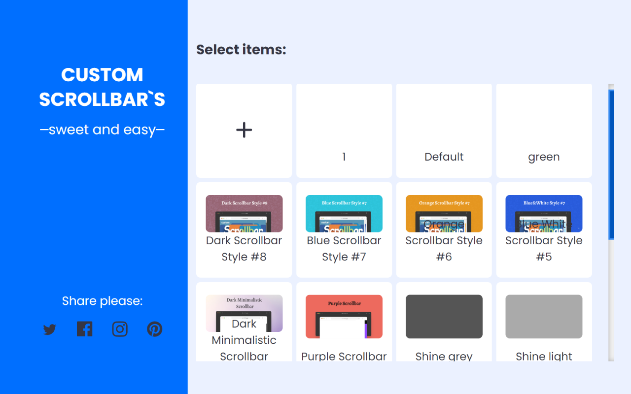 Custom Scrollbar chrome谷歌浏览器插件_扩展第2张截图