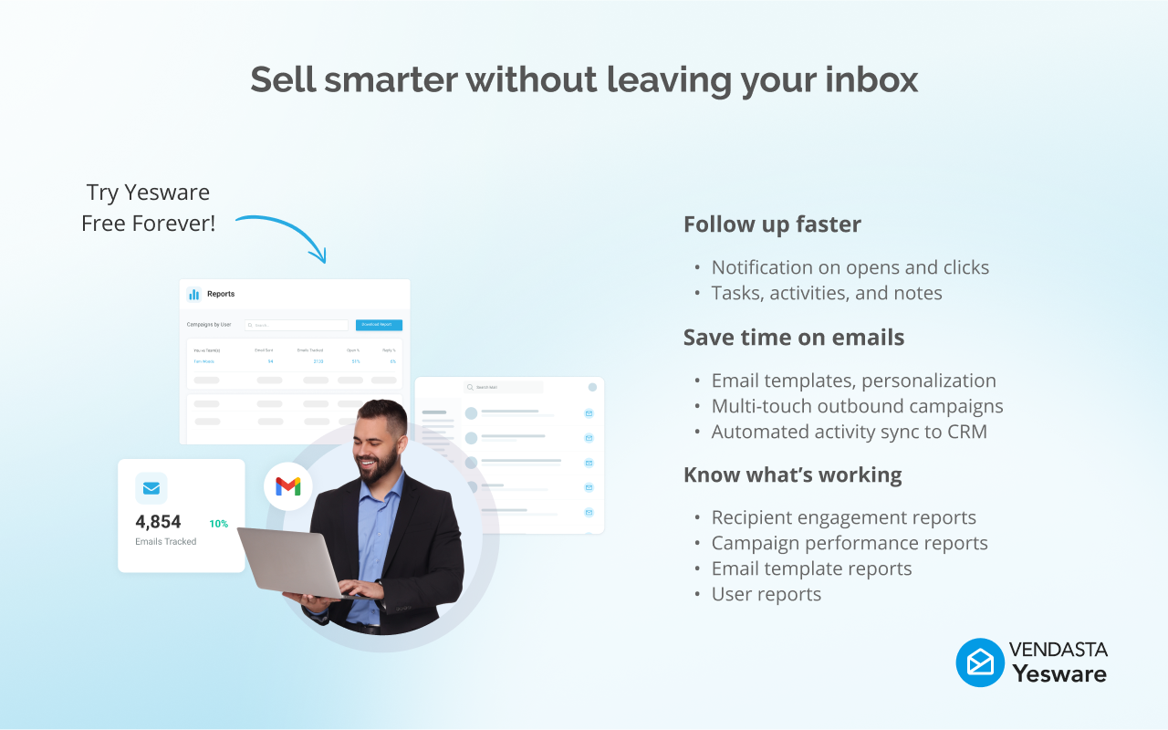 Vendasta Yesware: Smart Sales Outreach From Your Inbox chrome谷歌浏览器插件_扩展第4张截图