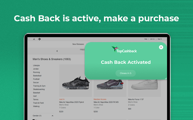 TopCashback USA Get Cash Back & Coupons chrome谷歌浏览器插件_扩展第4张截图