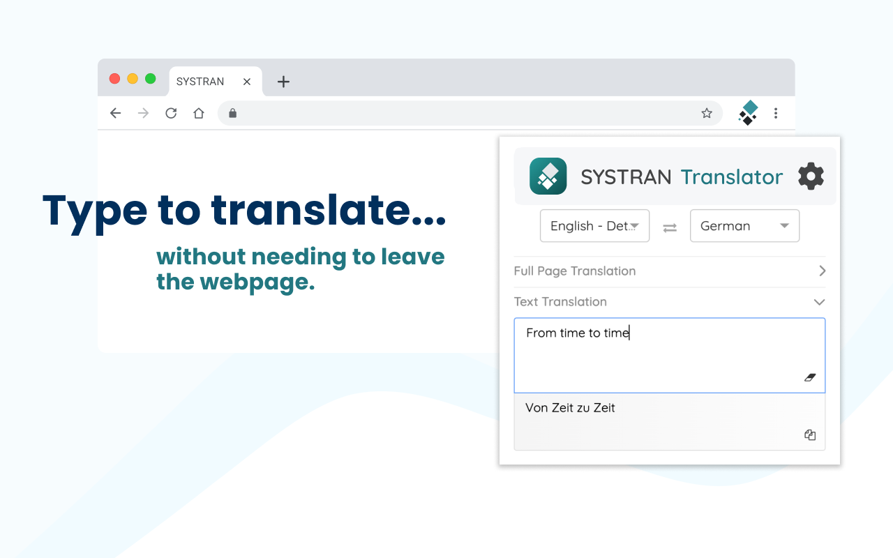 SYSTRAN Translator chrome谷歌浏览器插件_扩展第4张截图