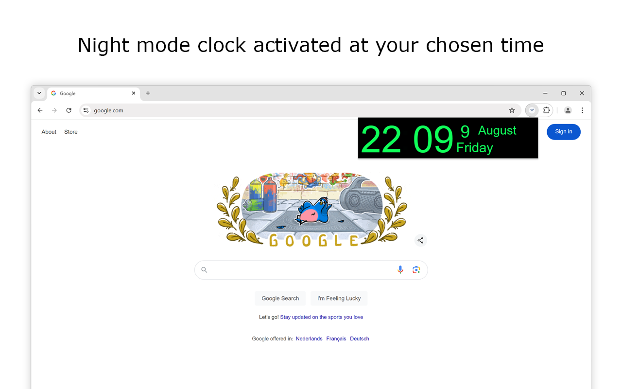 Date Today for Google Chrome chrome谷歌浏览器插件_扩展第3张截图