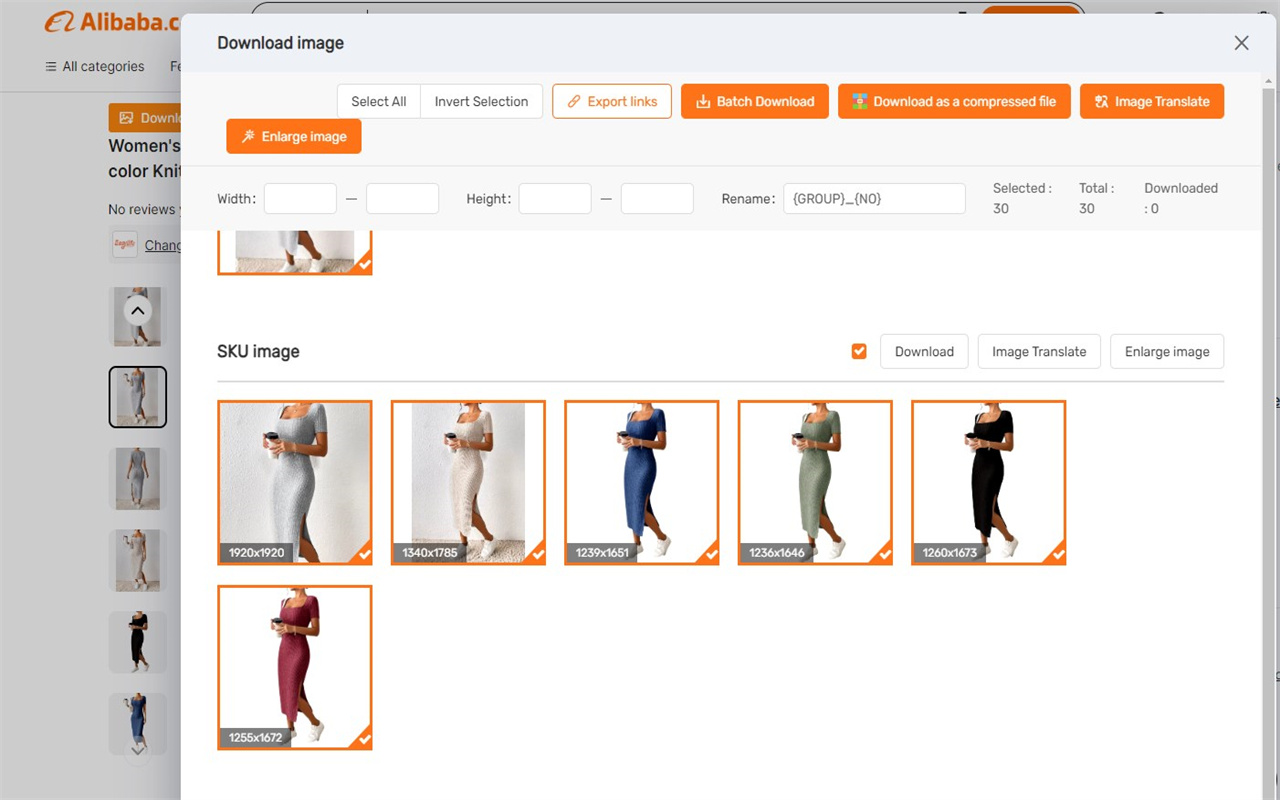 AliPrice | 下载阿里巴巴图片和视频 chrome谷歌浏览器插件_扩展第5张截图