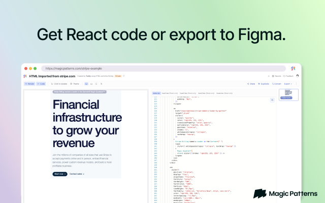 Magic Patterns — Import Website chrome谷歌浏览器插件_扩展第2张截图