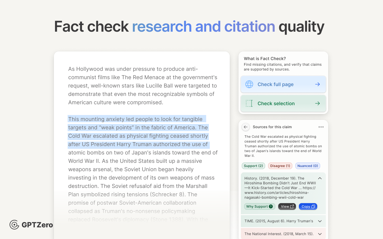 GPTZero: AI Detection & Writing Tools for Google Docs chrome谷歌浏览器插件_扩展第1张截图
