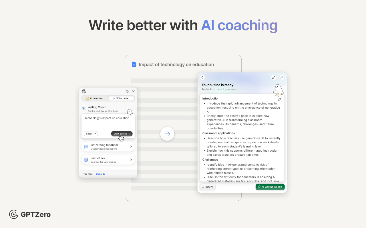 GPTZero: AI Detection & Writing Tools for Google Docs chrome谷歌浏览器插件_扩展第3张截图