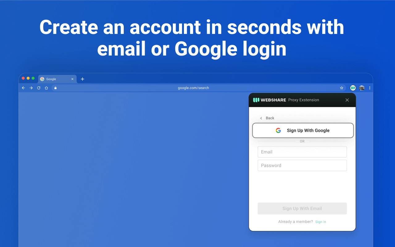 Webshare Proxy Extension chrome谷歌浏览器插件_扩展第2张截图