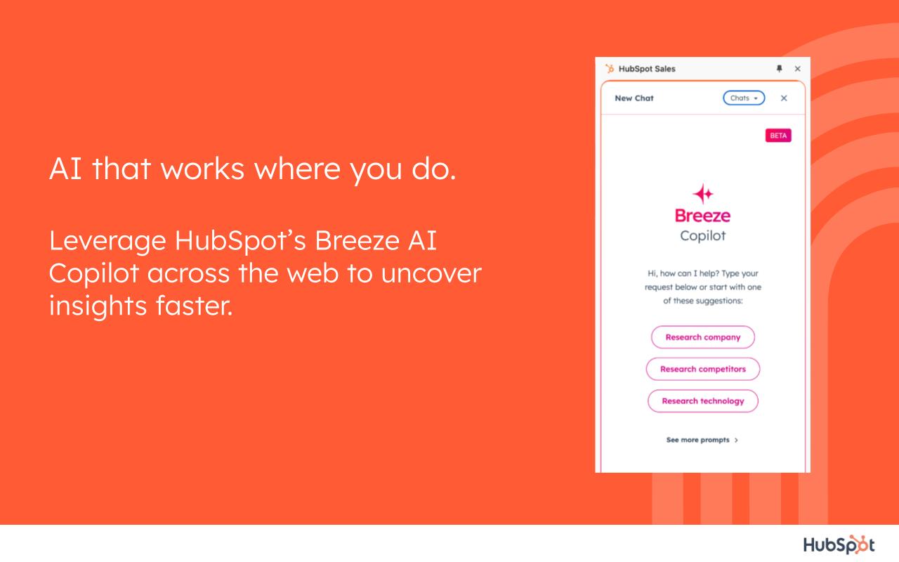 HubSpot Sales chrome谷歌浏览器插件_扩展第1张截图