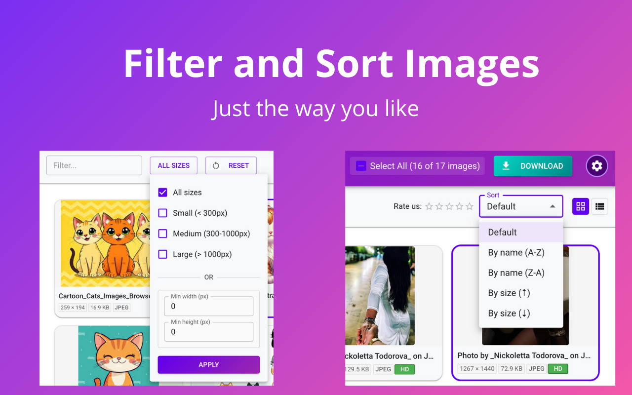 图像下载器 | Image Downloader chrome谷歌浏览器插件_扩展第3张截图