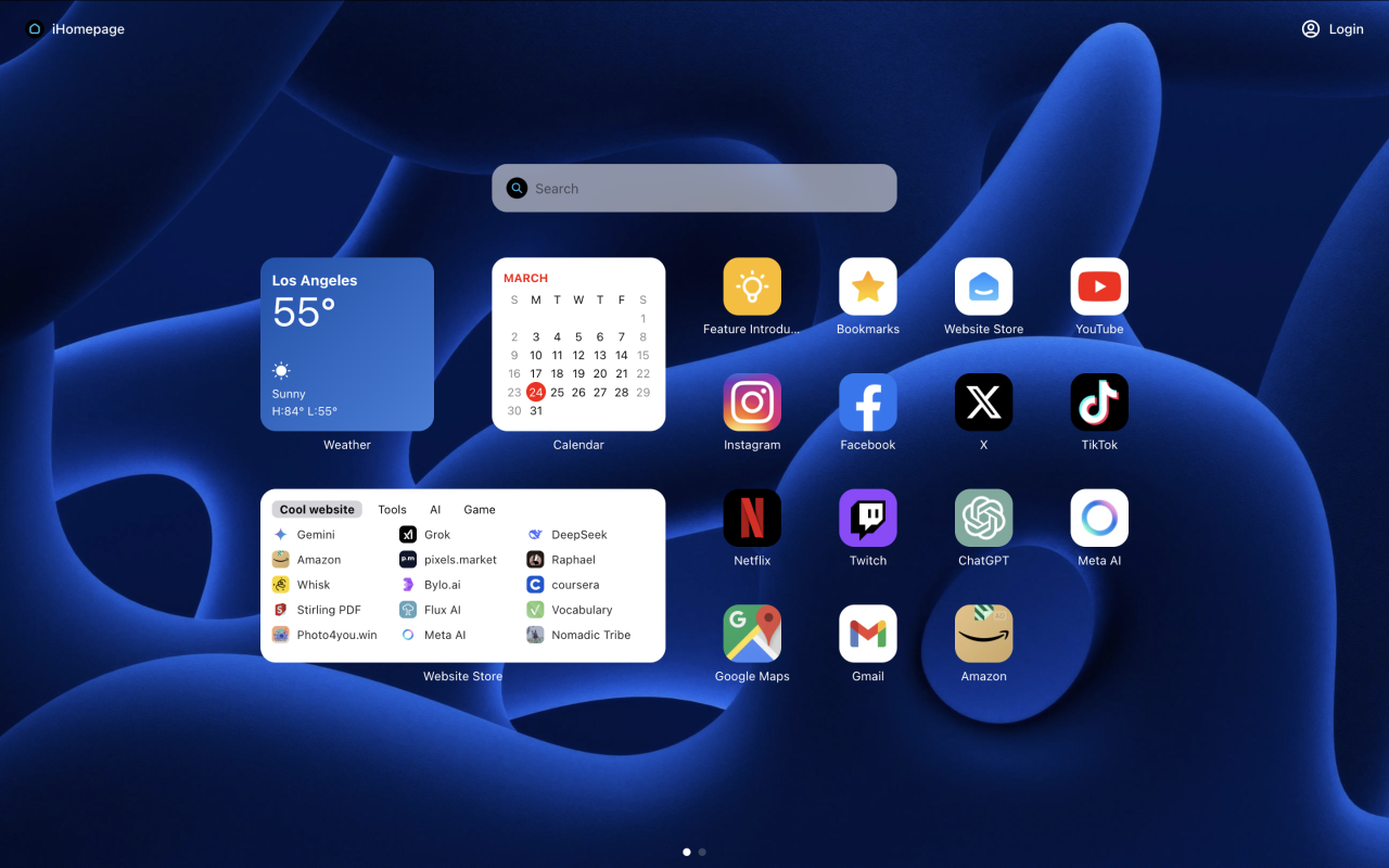 iHomepage chrome谷歌浏览器插件_扩展第1张截图